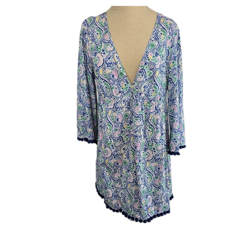 Boden Womens Esmeralda Beach Kaftan Size US 10 R Swim Cover-up Cotton Resortwear